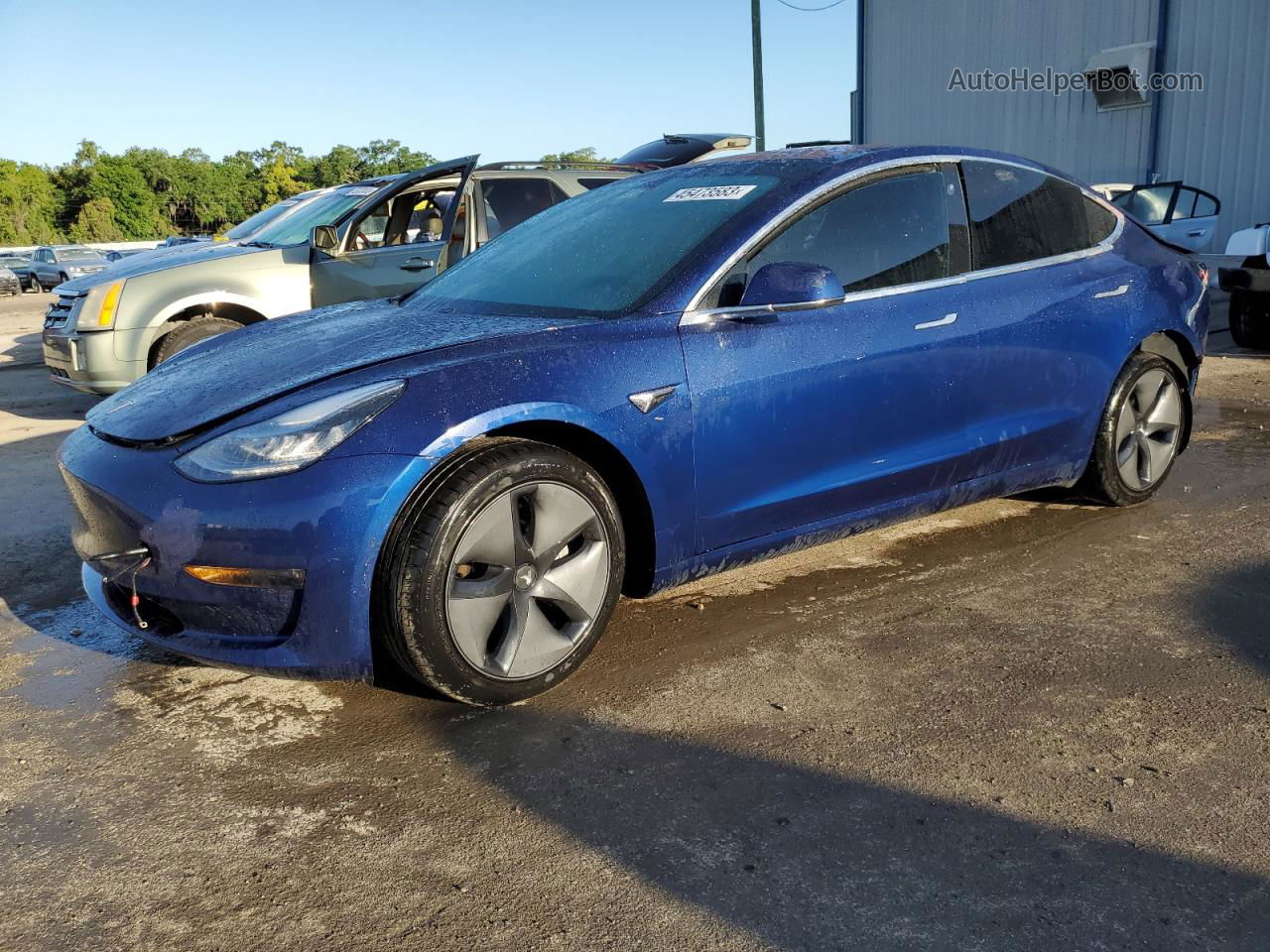 2019 Tesla Model 3  Blue vin: 5YJ3E1EA9KF299384