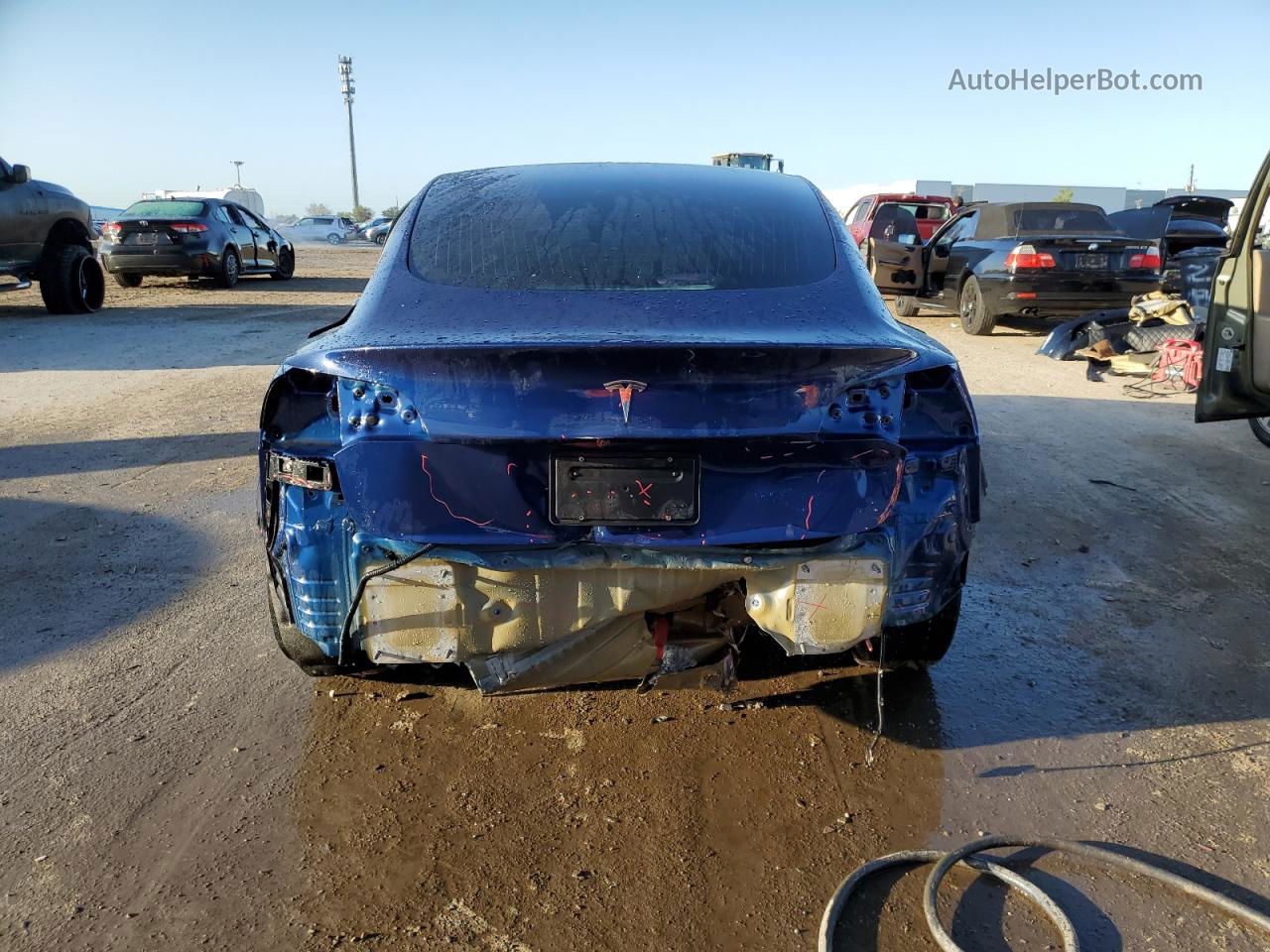 2019 Tesla Model 3  Blue vin: 5YJ3E1EA9KF299384