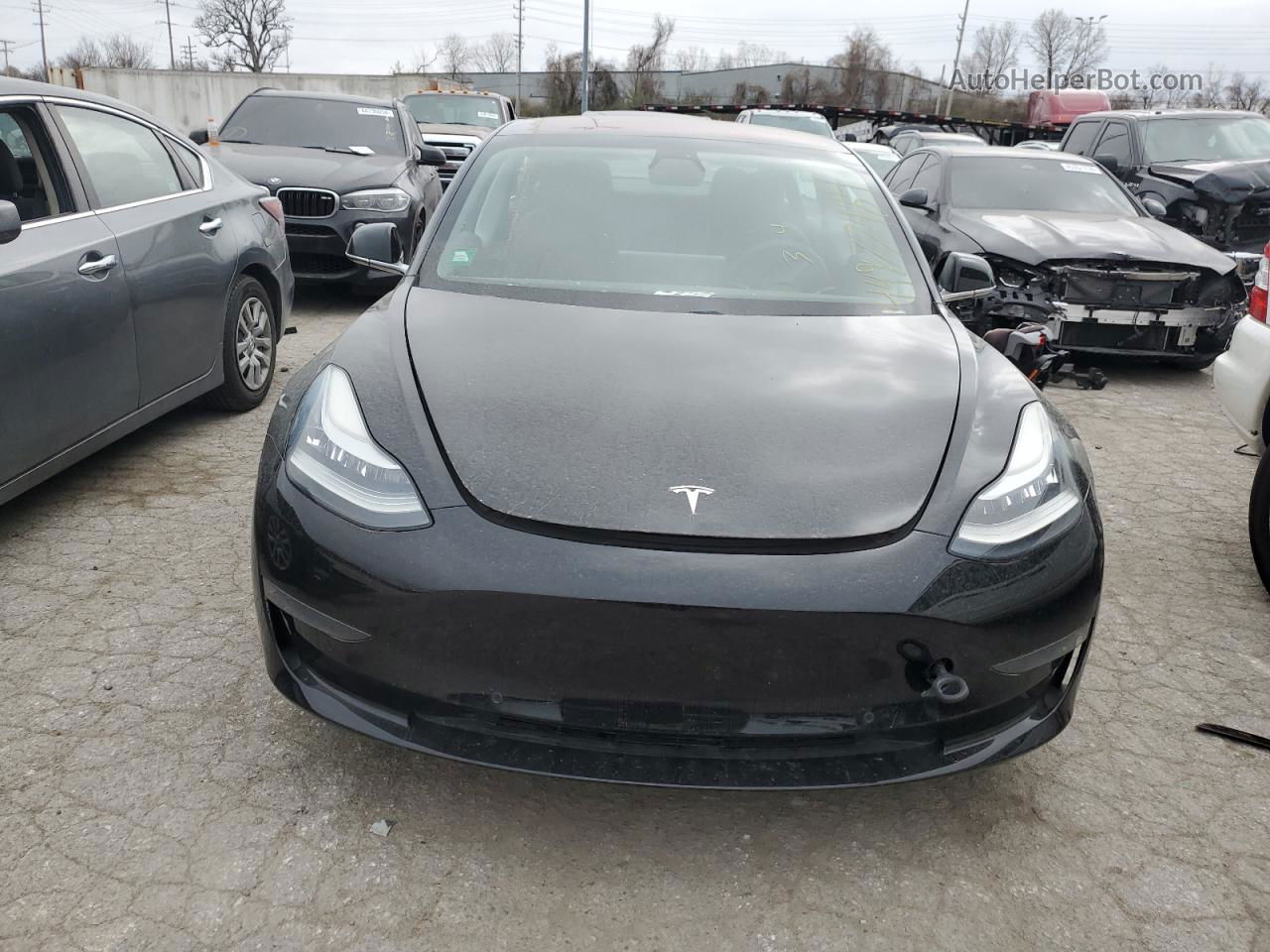 2019 Tesla Model 3  Black vin: 5YJ3E1EA9KF304583