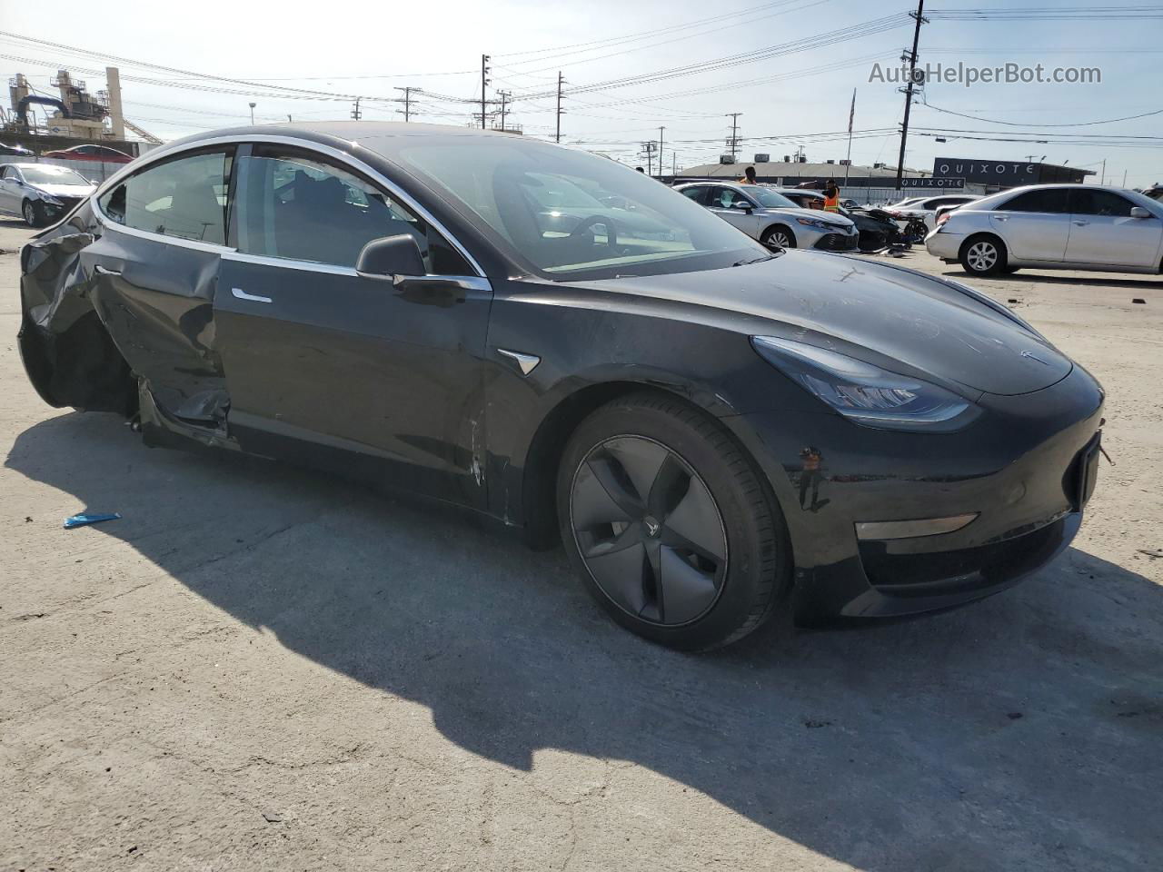 2019 Tesla Model 3  Черный vin: 5YJ3E1EA9KF305507