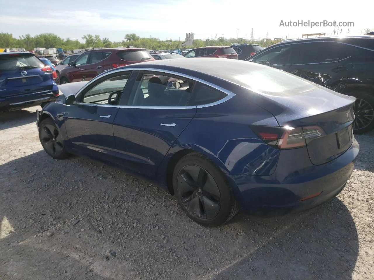 2019 Tesla Model 3  Blue vin: 5YJ3E1EA9KF308892