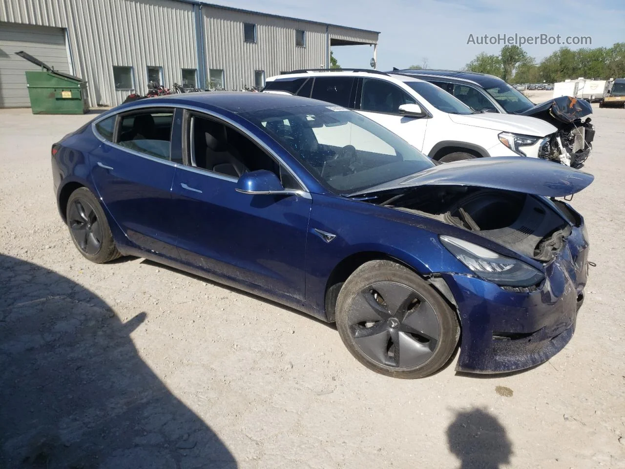 2019 Tesla Model 3  Blue vin: 5YJ3E1EA9KF308892