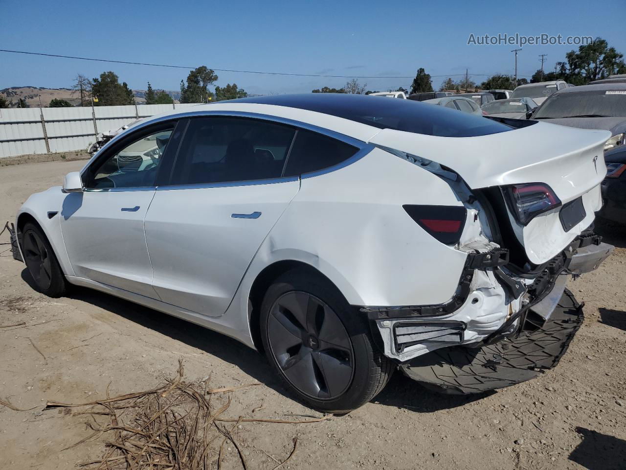 2019 Tesla Model 3  White vin: 5YJ3E1EA9KF310111