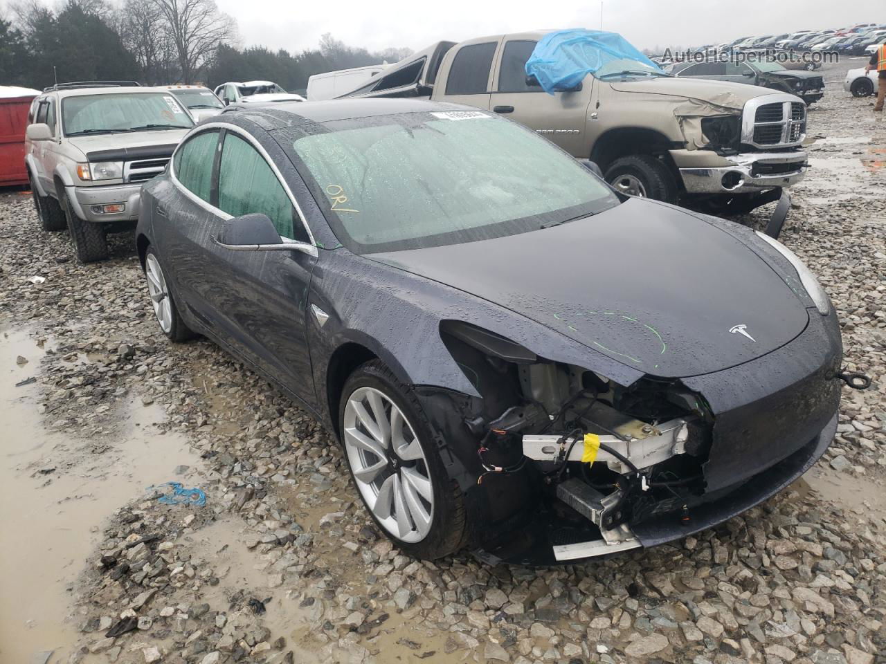 2019 Tesla Model 3  Угольный vin: 5YJ3E1EA9KF311212