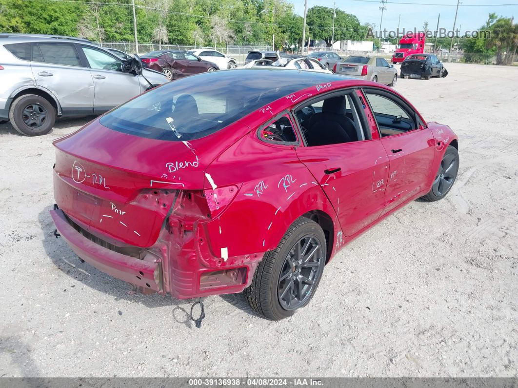 2019 Tesla Model 3 Long Range/mid Range/standard Range/standard Range Plus Red vin: 5YJ3E1EA9KF313736