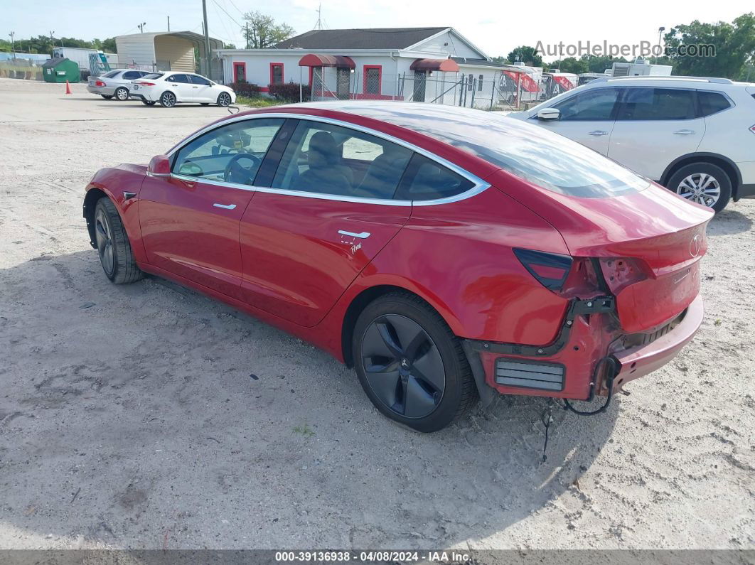 2019 Tesla Model 3 Long Range/mid Range/standard Range/standard Range Plus Red vin: 5YJ3E1EA9KF313736