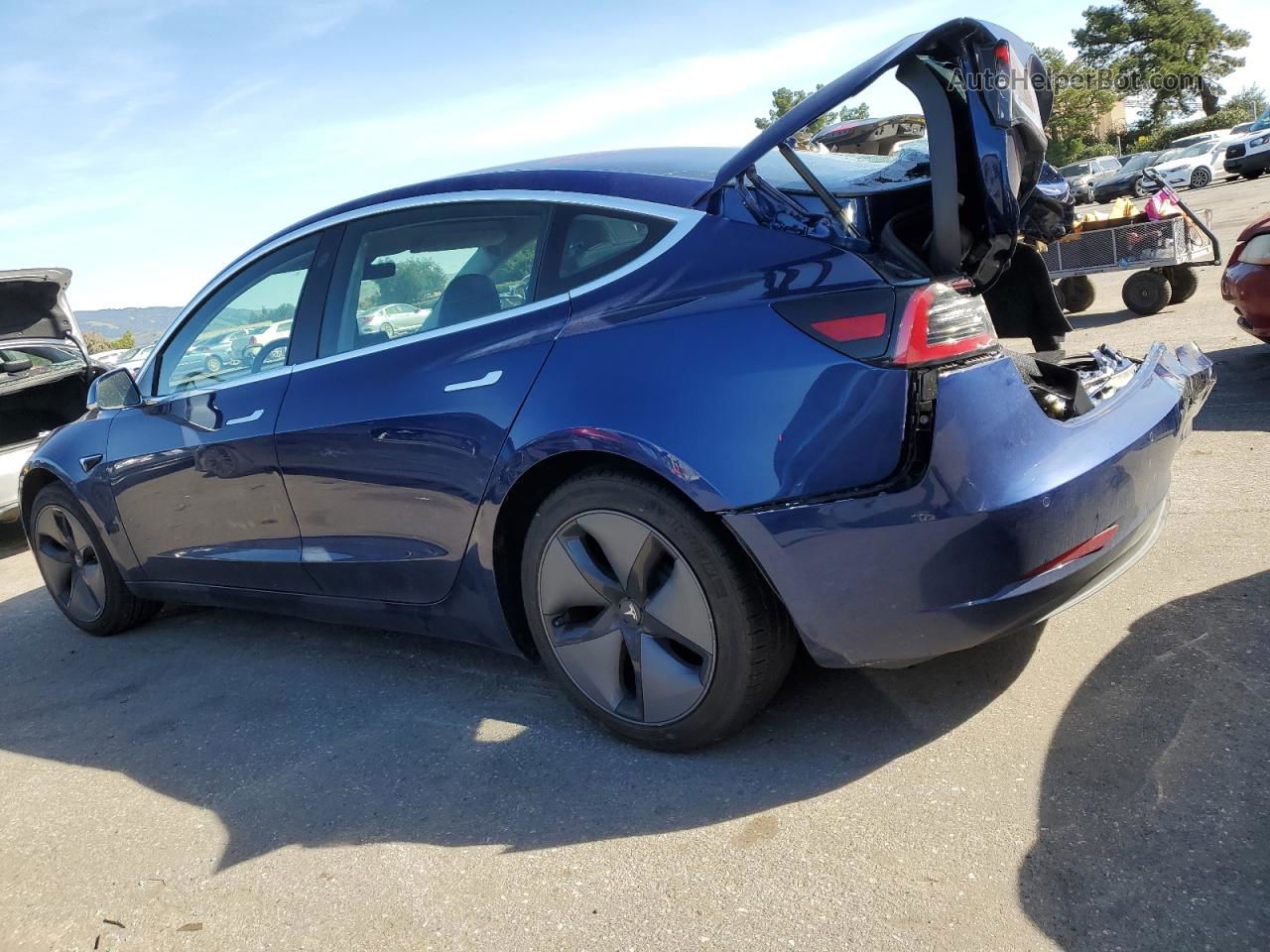 2019 Tesla Model 3  Blue vin: 5YJ3E1EA9KF326146