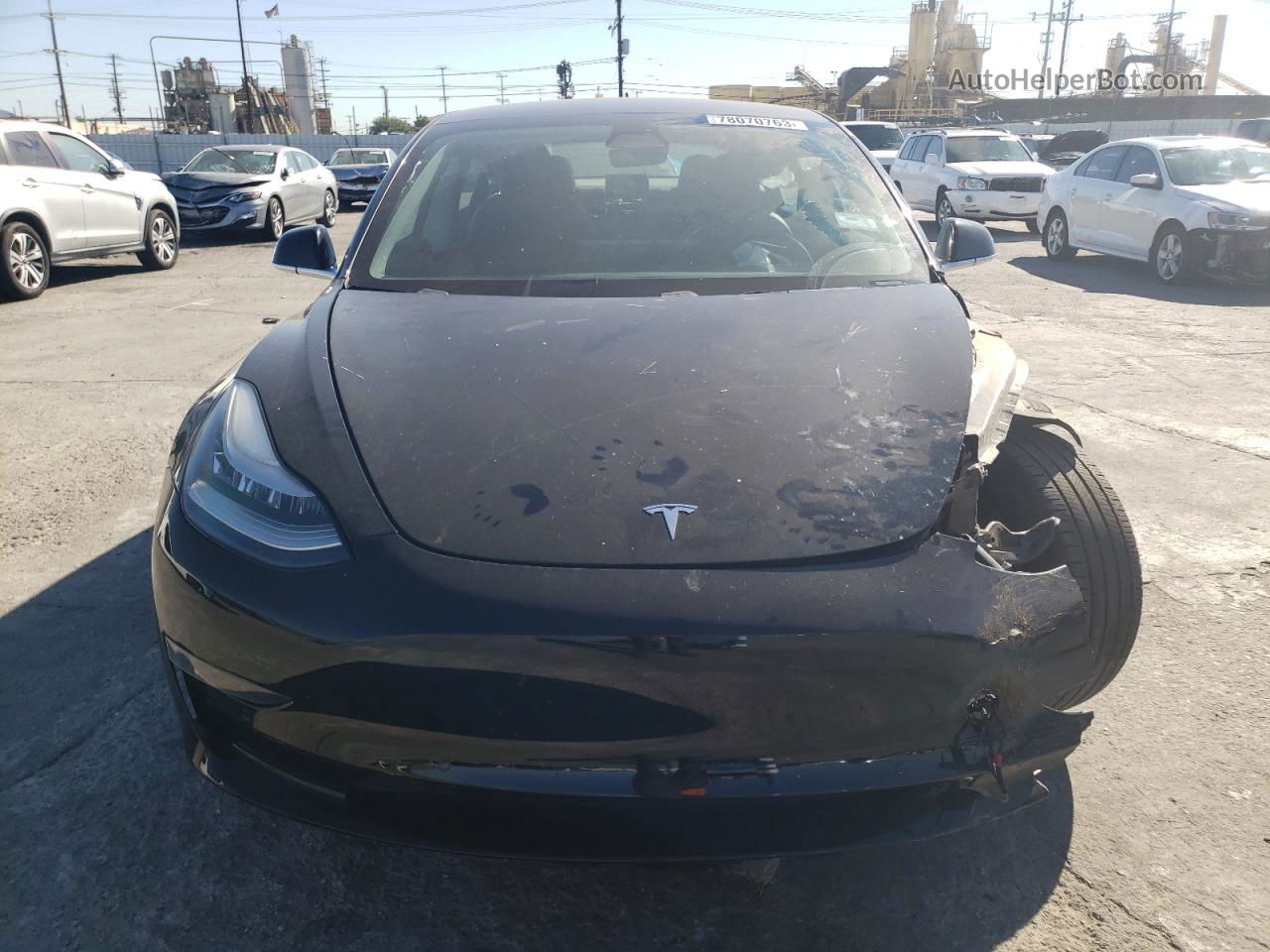 2019 Tesla Model 3  Black vin: 5YJ3E1EA9KF395001