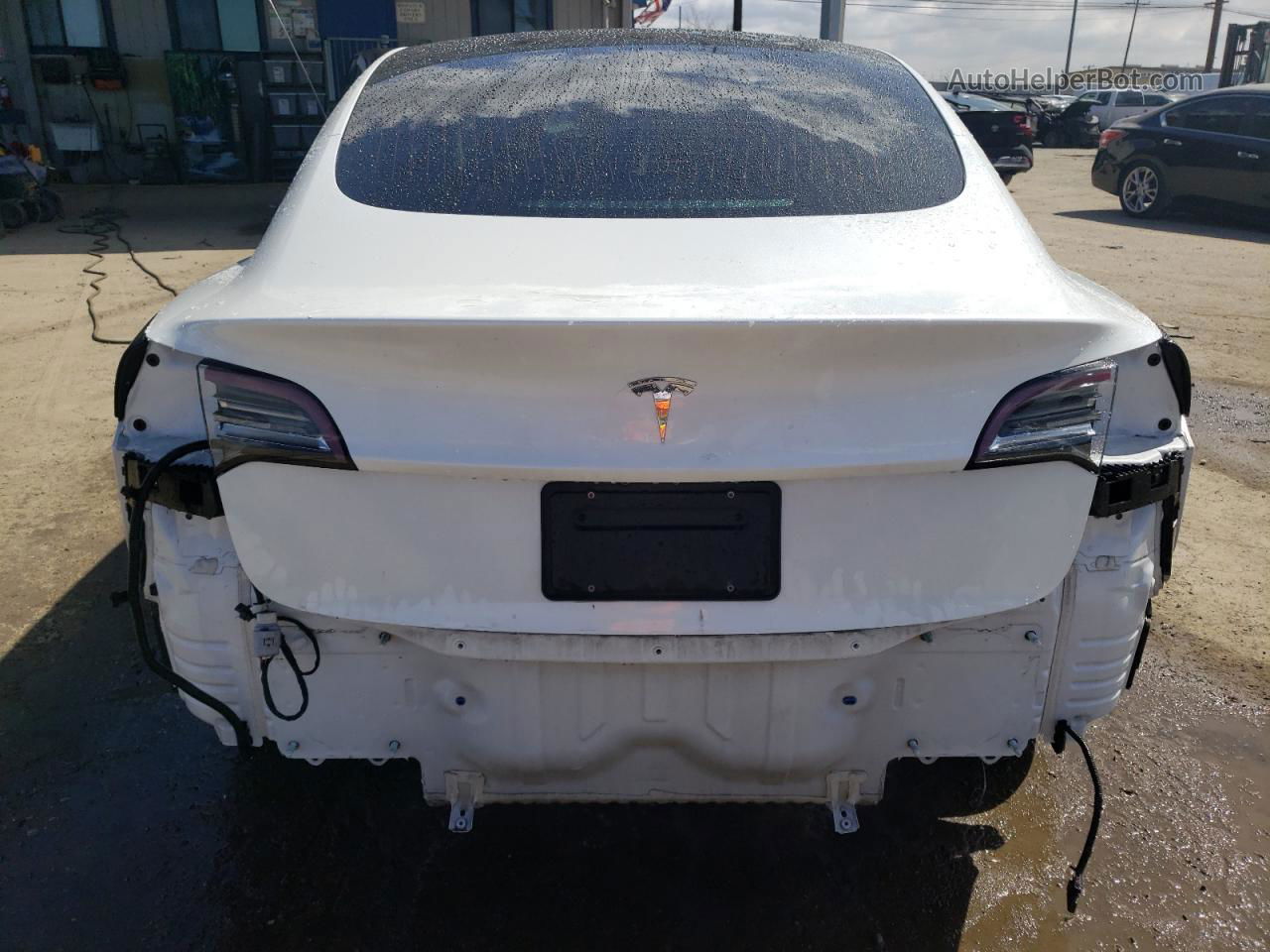 2019 Tesla Model 3  White vin: 5YJ3E1EA9KF397184