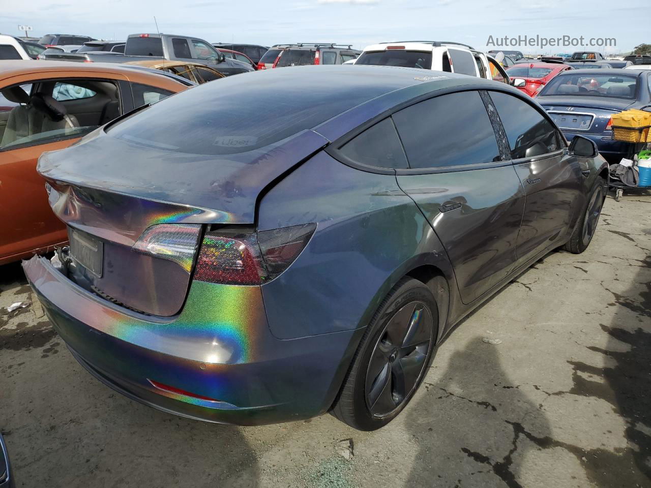 2019 Tesla Model 3  Blue vin: 5YJ3E1EA9KF400830