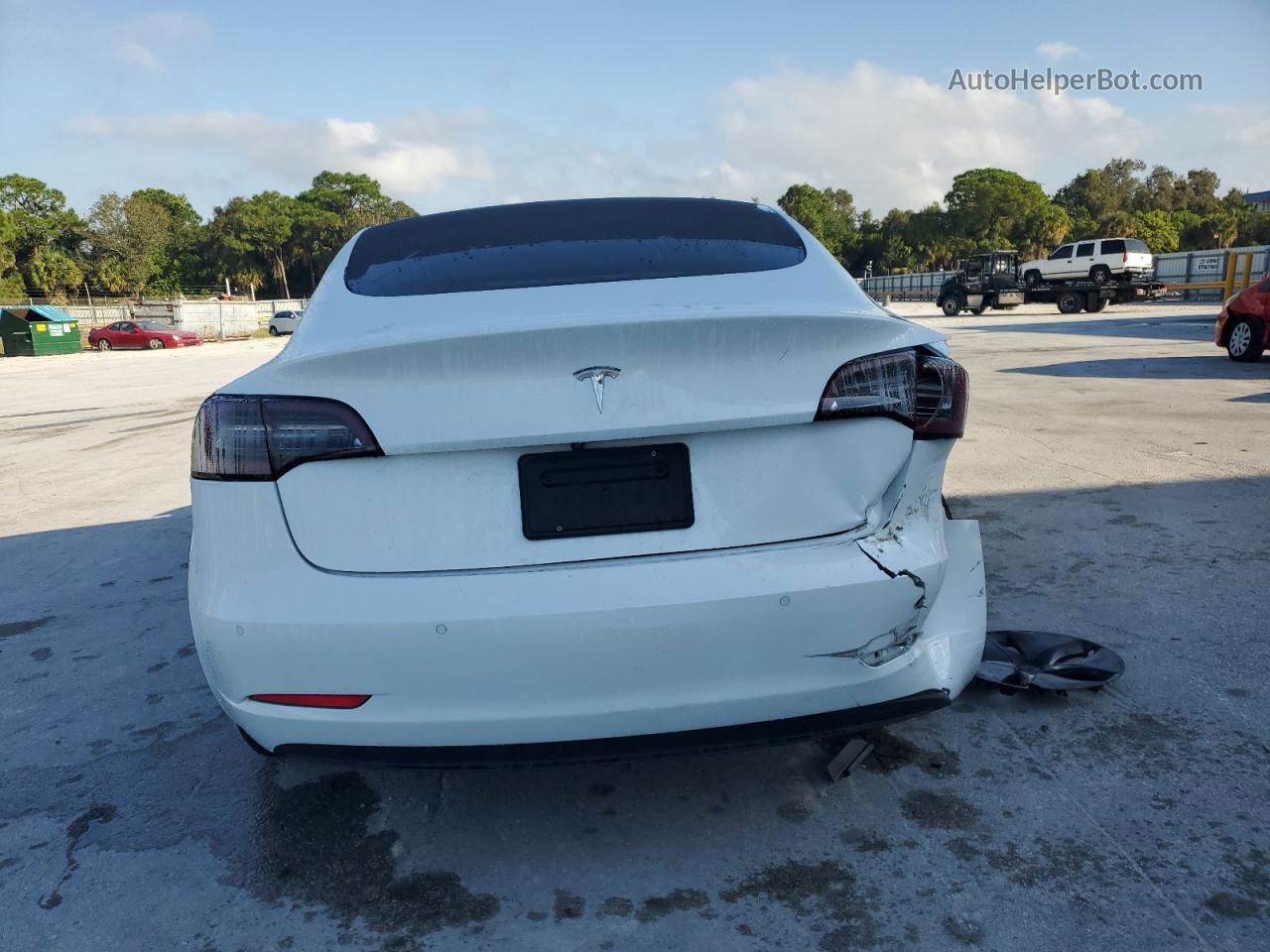 2019 Tesla Model 3  White vin: 5YJ3E1EA9KF401363