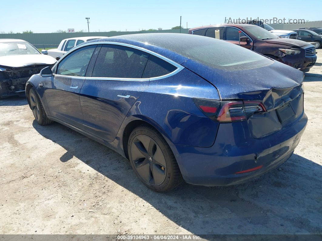2019 Tesla Model 3 Blue vin: 5YJ3E1EA9KF411813