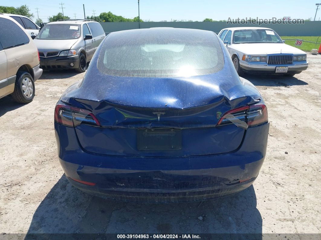 2019 Tesla Model 3 Blue vin: 5YJ3E1EA9KF411813