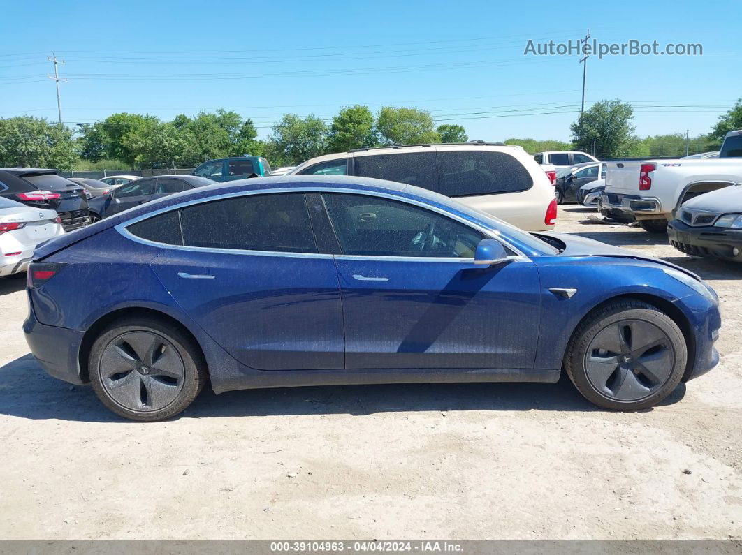 2019 Tesla Model 3 Blue vin: 5YJ3E1EA9KF411813