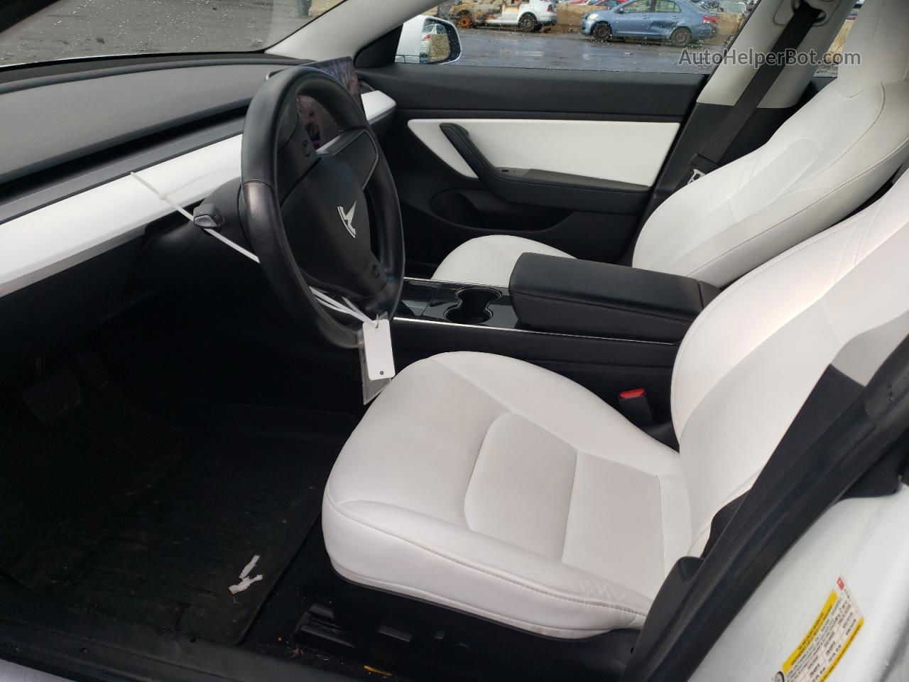 2019 Tesla Model 3  White vin: 5YJ3E1EA9KF417739