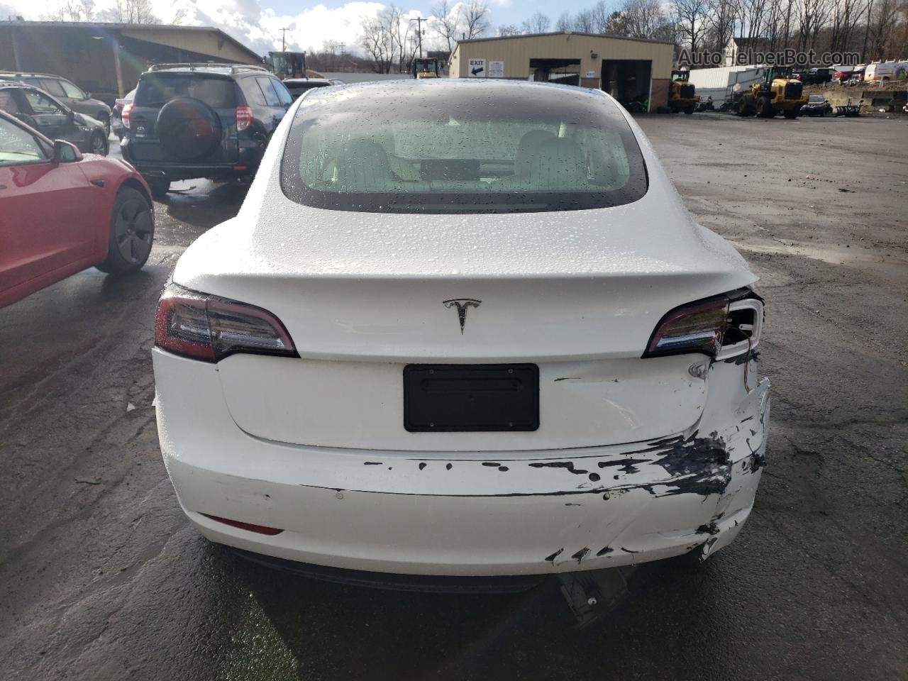 2019 Tesla Model 3  White vin: 5YJ3E1EA9KF417739