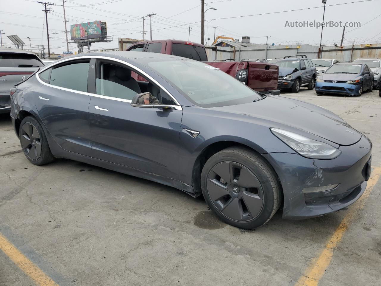 2019 Tesla Model 3  Gray vin: 5YJ3E1EA9KF426926