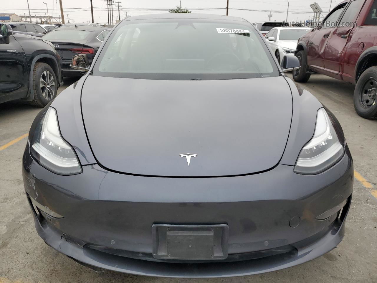 2019 Tesla Model 3  Gray vin: 5YJ3E1EA9KF426926