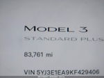 2019 Tesla Model 3 Range Black vin: 5YJ3E1EA9KF429406