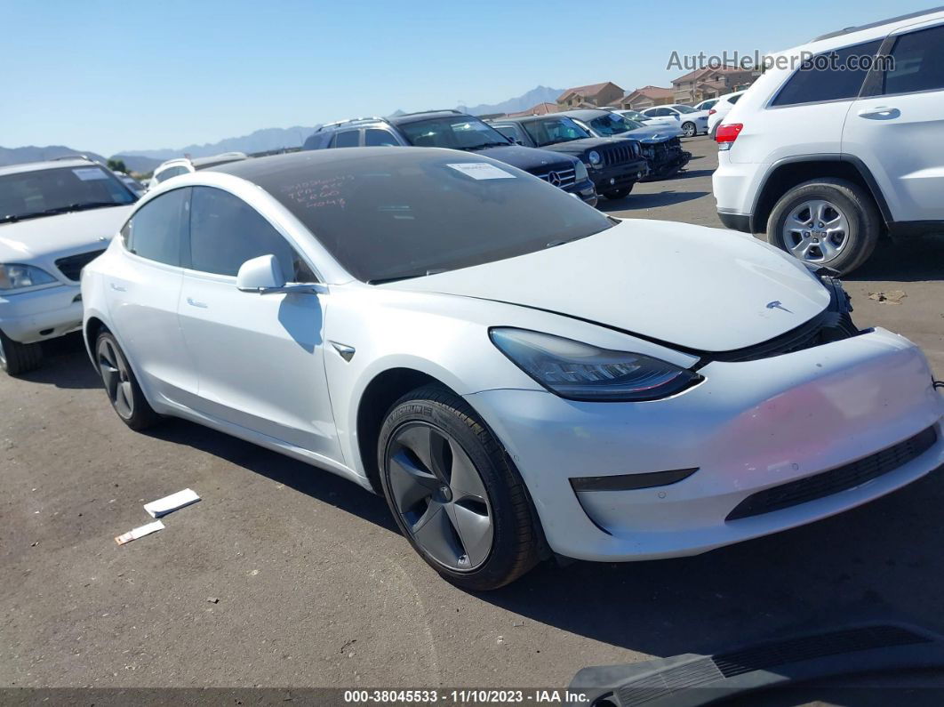 2019 Tesla Model 3 Mid Range/standard Range/standard Range Plus/long Range White vin: 5YJ3E1EA9KF484048