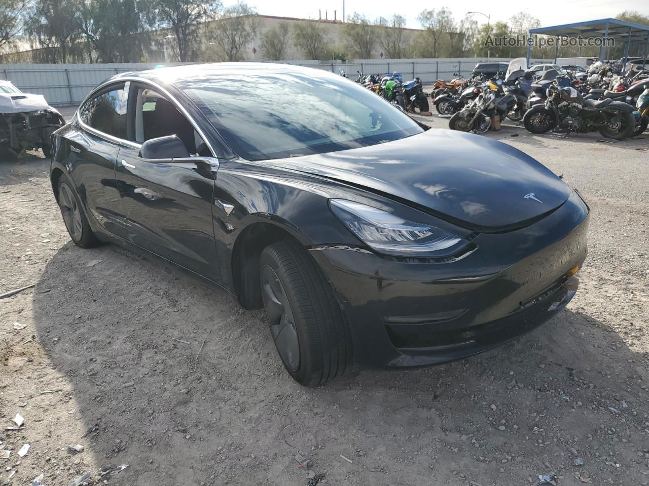 2019 Tesla Model 3  Black vin: 5YJ3E1EA9KF484521