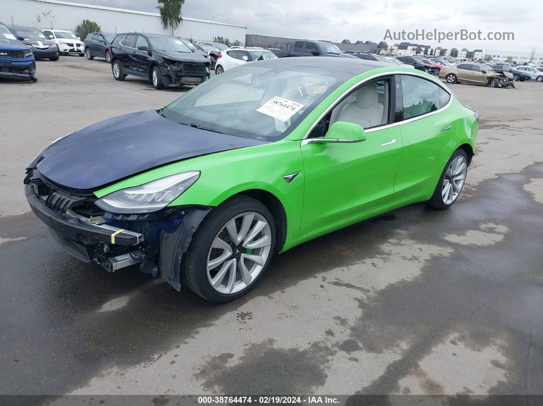 2019 Tesla Model 3 Long Range/mid Range/standard Range/standard Range Plus Blue vin: 5YJ3E1EA9KF486771