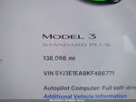 2019 Tesla Model 3 Long Range/mid Range/standard Range/standard Range Plus Blue vin: 5YJ3E1EA9KF486771