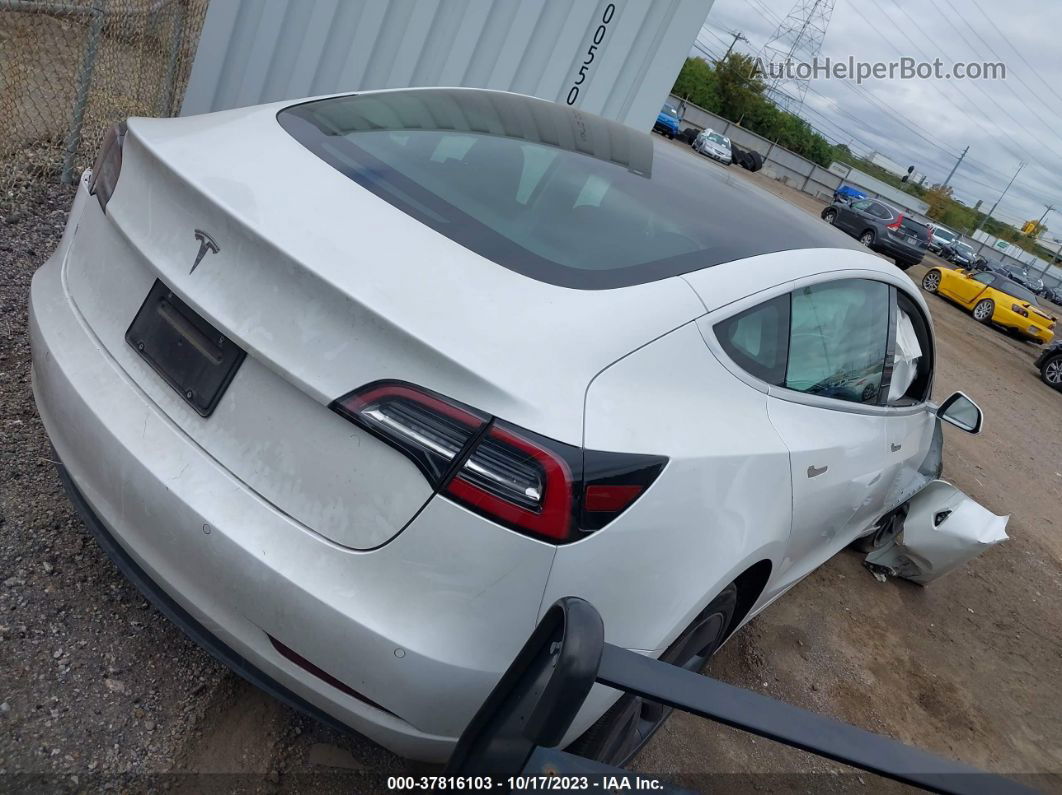 2020 Tesla Model 3 Standard Range White vin: 5YJ3E1EA9LF504736