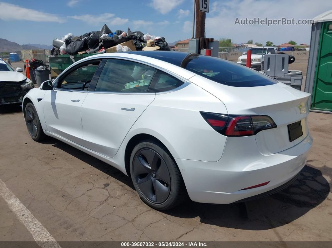 2020 Tesla Model 3 Standard Range Plus Rear-wheel Drive/standard Range Rear-wheel Drive White vin: 5YJ3E1EA9LF597564