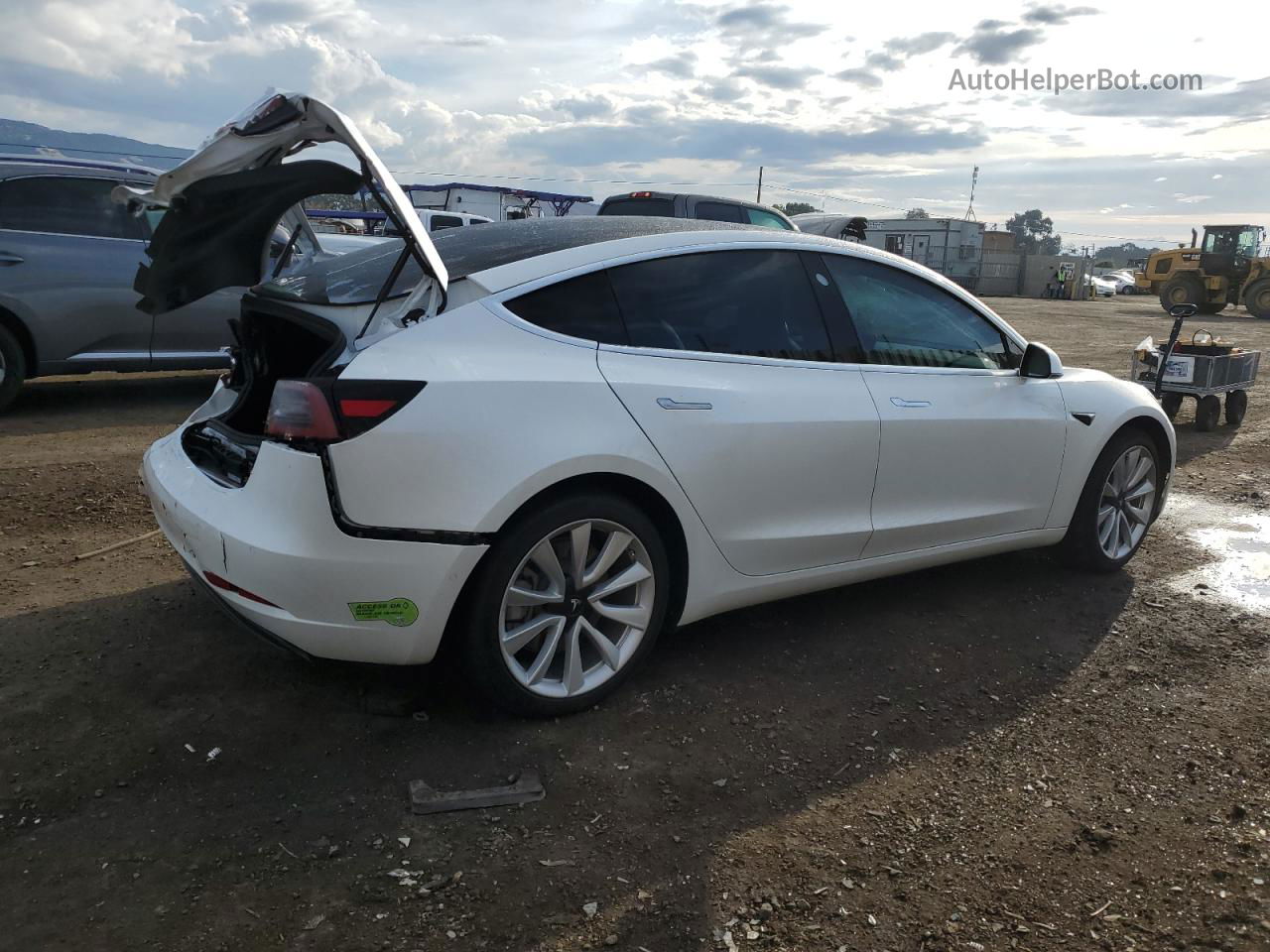 2020 Tesla Model 3  White vin: 5YJ3E1EA9LF632278