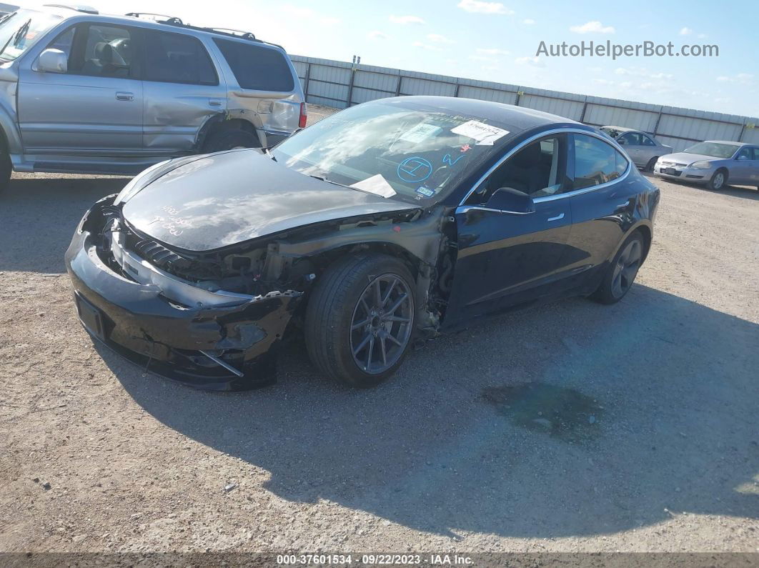 2020 Tesla Model 3 Standard Range Black vin: 5YJ3E1EA9LF643880