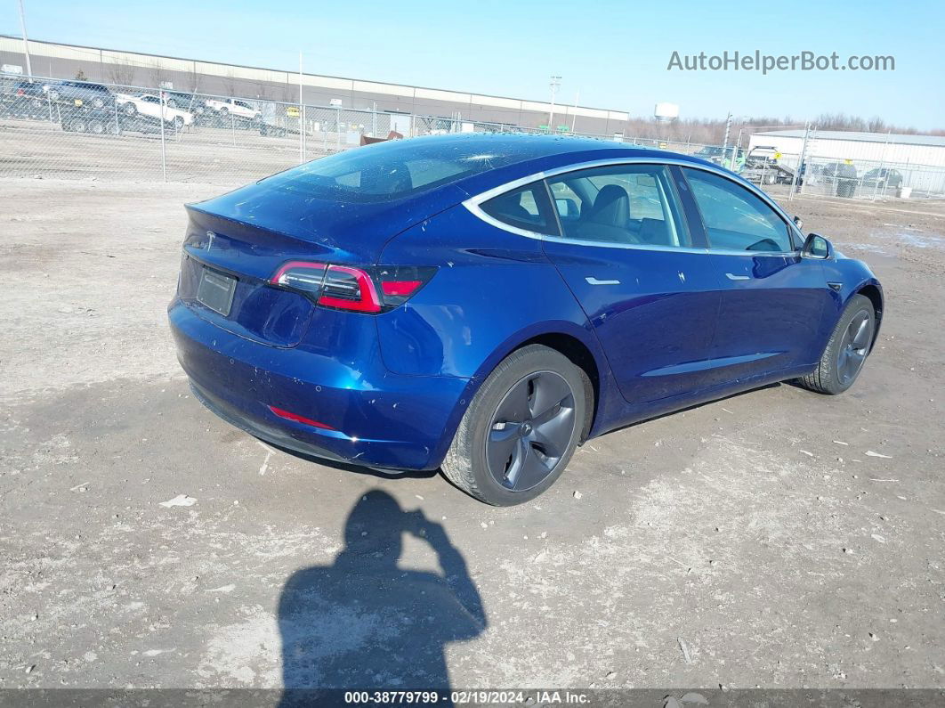 2020 Tesla Model 3 Standard Range Plus Rear-wheel Drive/standard Range Rear-wheel Drive Синий vin: 5YJ3E1EA9LF658573