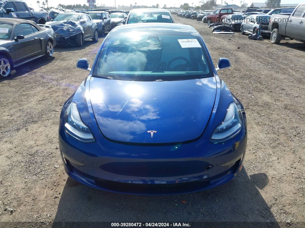 2020 Tesla Model 3 Standard Range Plus Rear-wheel Drive/standard Range Rear-wheel Drive Dark Blue vin: 5YJ3E1EA9LF710283