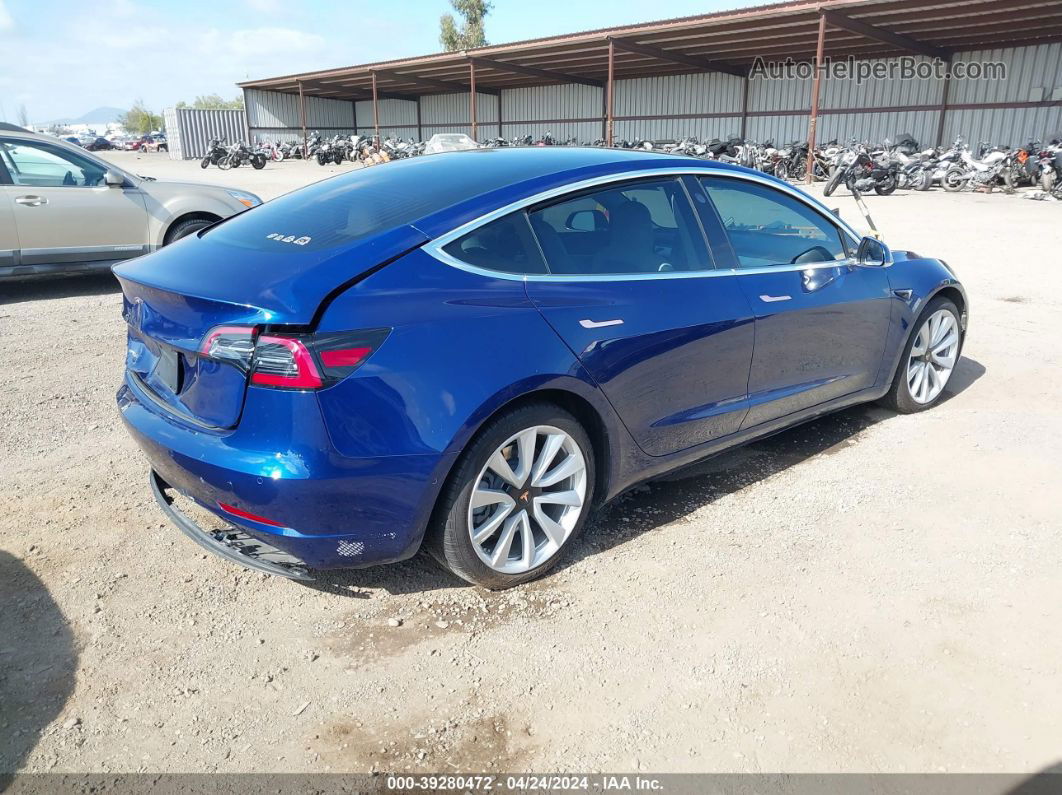 2020 Tesla Model 3 Standard Range Plus Rear-wheel Drive/standard Range Rear-wheel Drive Dark Blue vin: 5YJ3E1EA9LF710283