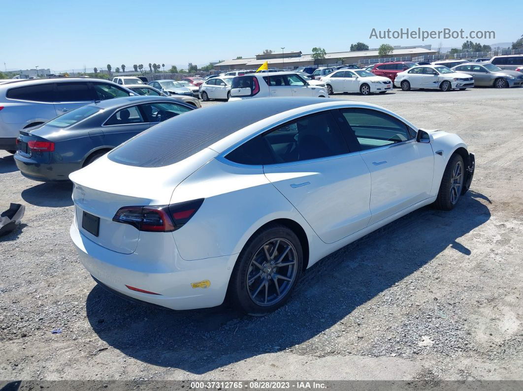 2020 Tesla Model 3 Standard Range White vin: 5YJ3E1EA9LF717993