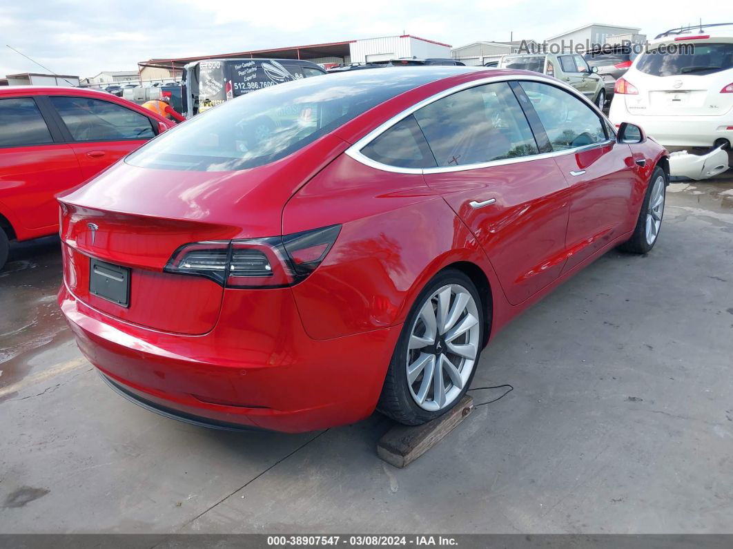 2020 Tesla Model 3 Standard Range Plus Rear-wheel Drive/standard Range Rear-wheel Drive Red vin: 5YJ3E1EA9LF745809