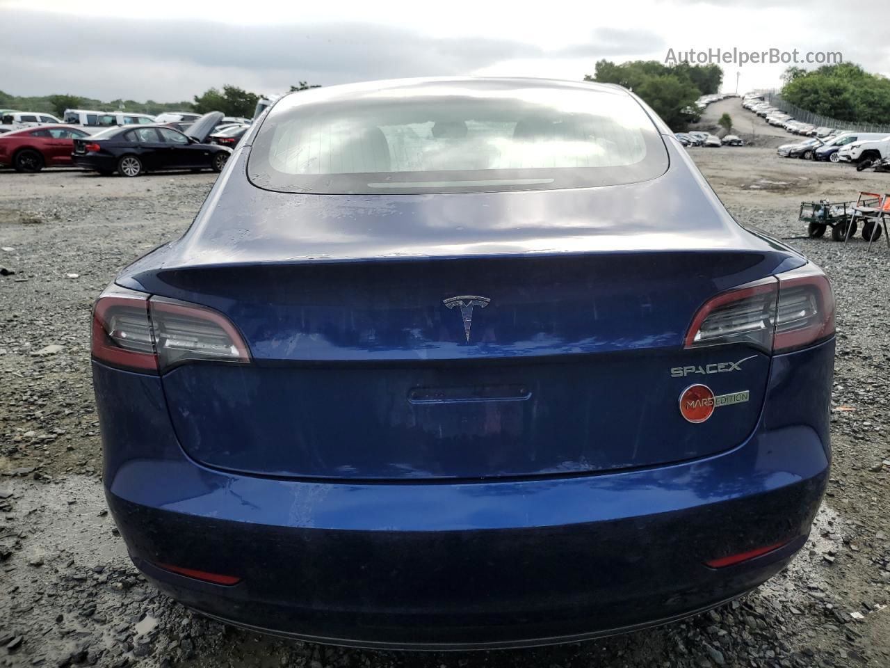 2020 Tesla Model 3  Синий vin: 5YJ3E1EA9LF797716