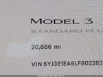 2020 Tesla Model 3 Standard Range Plus Rear-wheel Drive/standard Range Rear-wheel Drive Gray vin: 5YJ3E1EA9LF802283