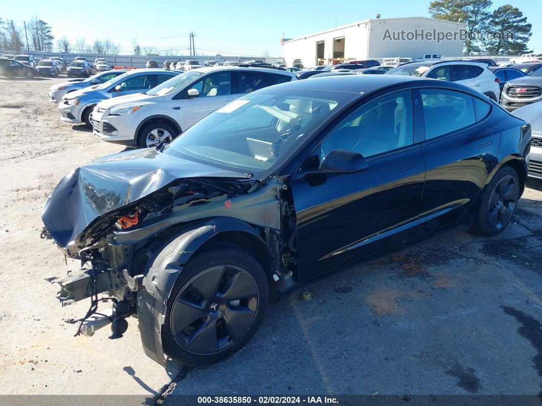 2021 Tesla Model 3 Standard Range Plus Rear-wheel Drive Black vin: 5YJ3E1EA9MF016873