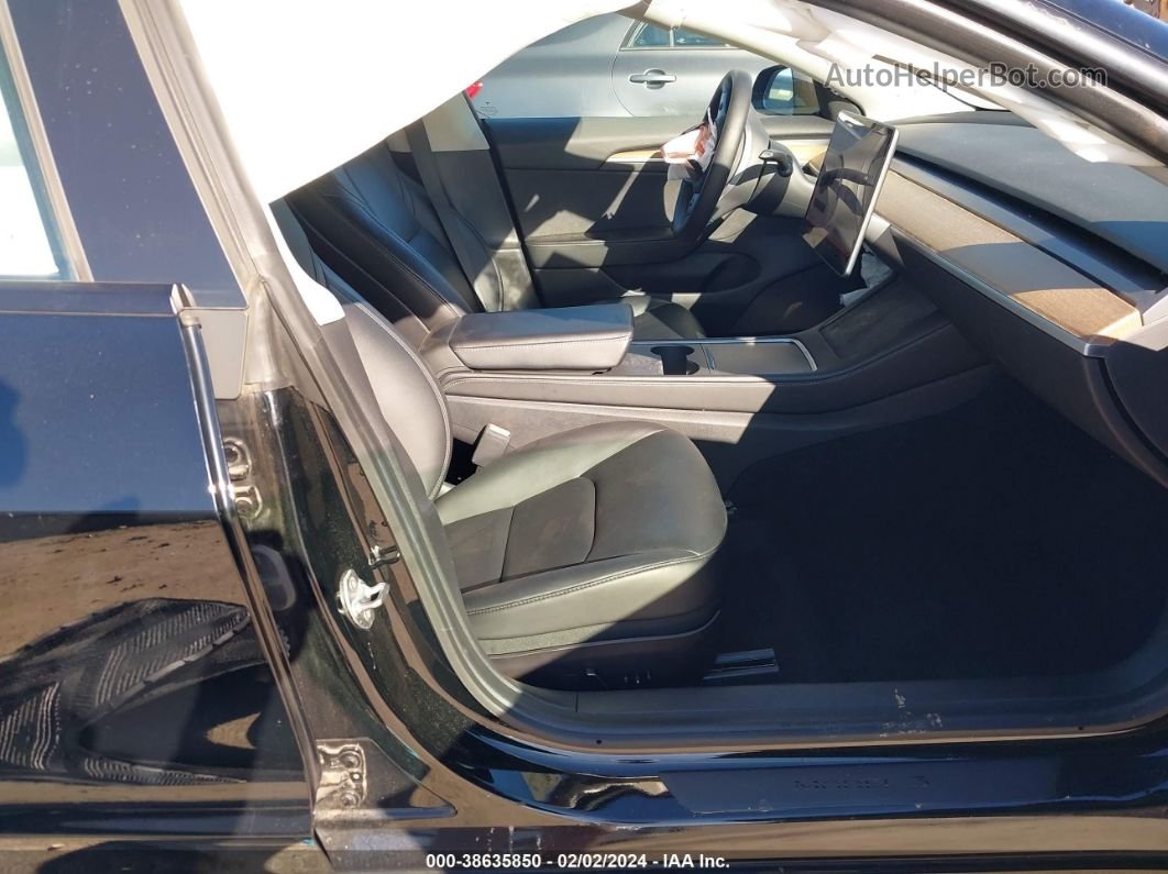 2021 Tesla Model 3 Standard Range Plus Rear-wheel Drive Black vin: 5YJ3E1EA9MF016873