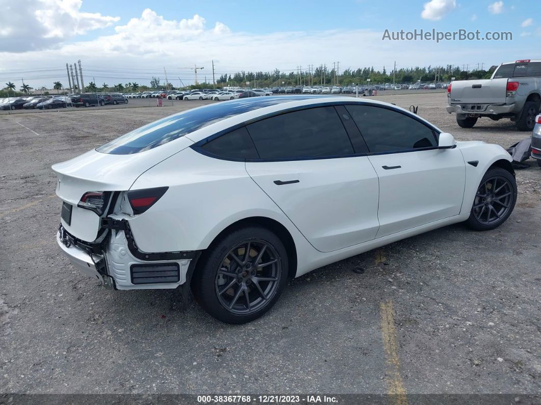 2021 Tesla Model 3 Standard Range Plus Rear-wheel Drive White vin: 5YJ3E1EA9MF026979