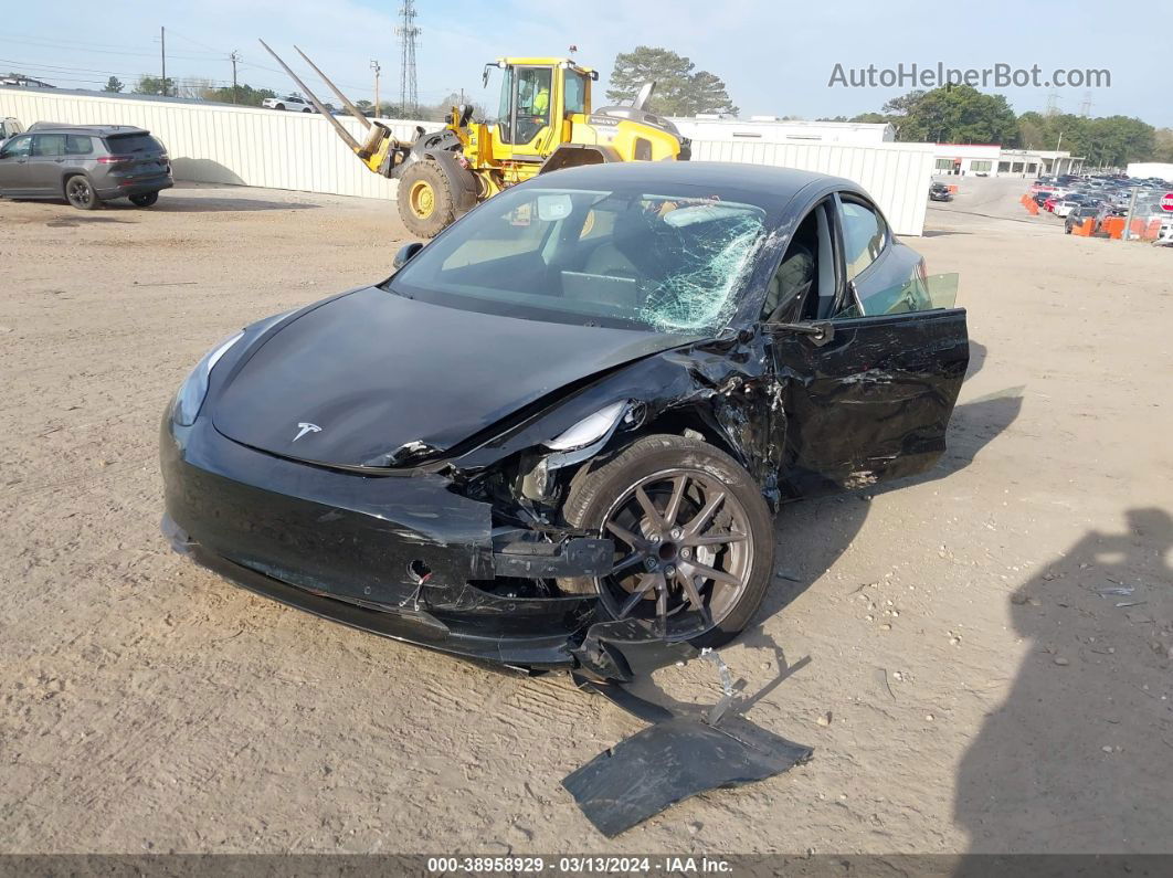 2021 Tesla Model 3 Standard Range Plus Rear-wheel Drive Черный vin: 5YJ3E1EA9MF045502