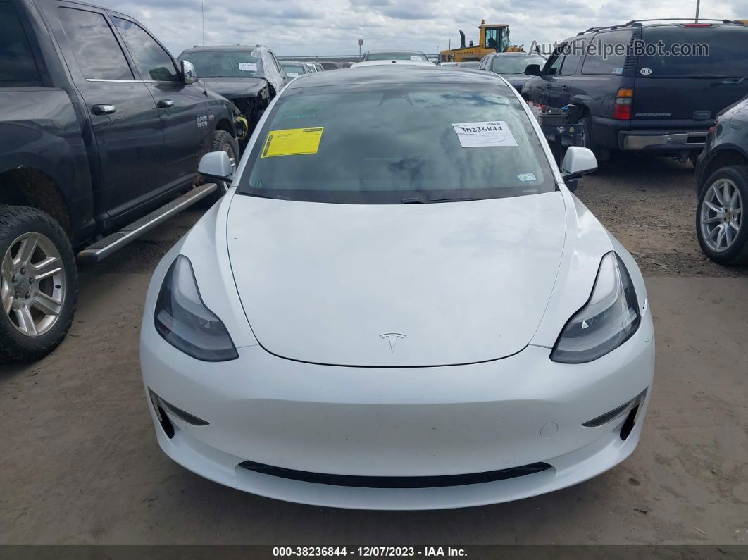 2021 Tesla Model 3 Standard Range Plus Rear-wheel Drive White vin: 5YJ3E1EA9MF051414