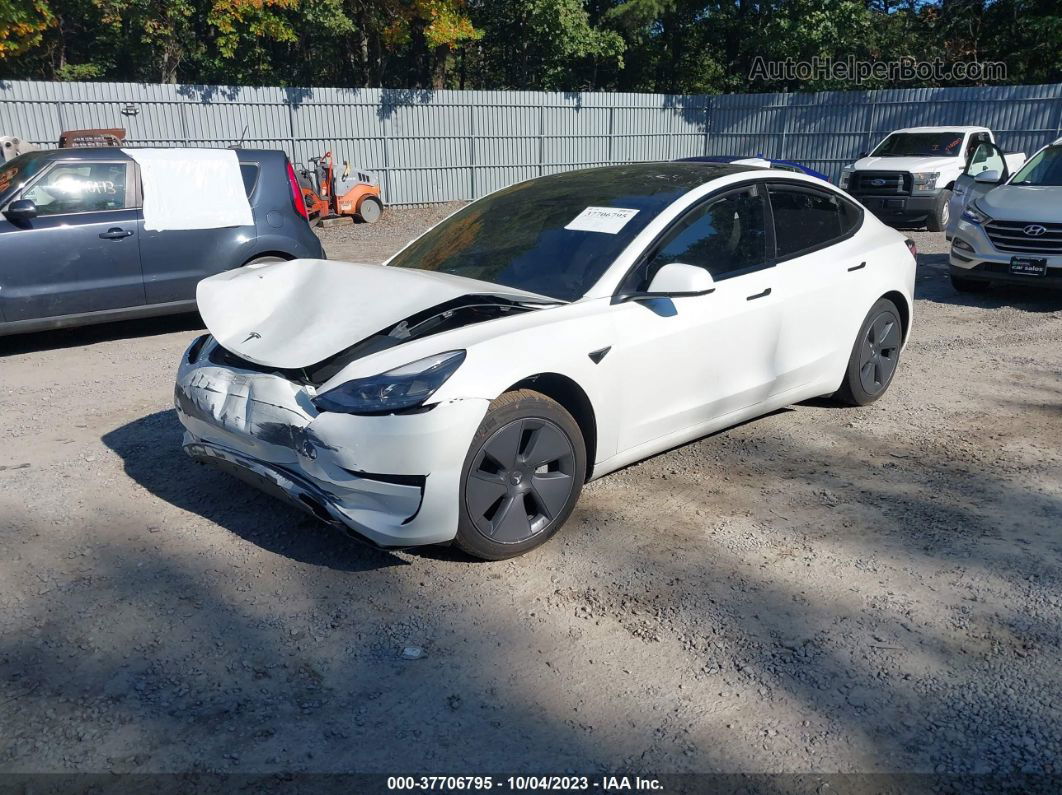 2021 Tesla Model 3 Standard Range Plus White vin: 5YJ3E1EA9MF060775