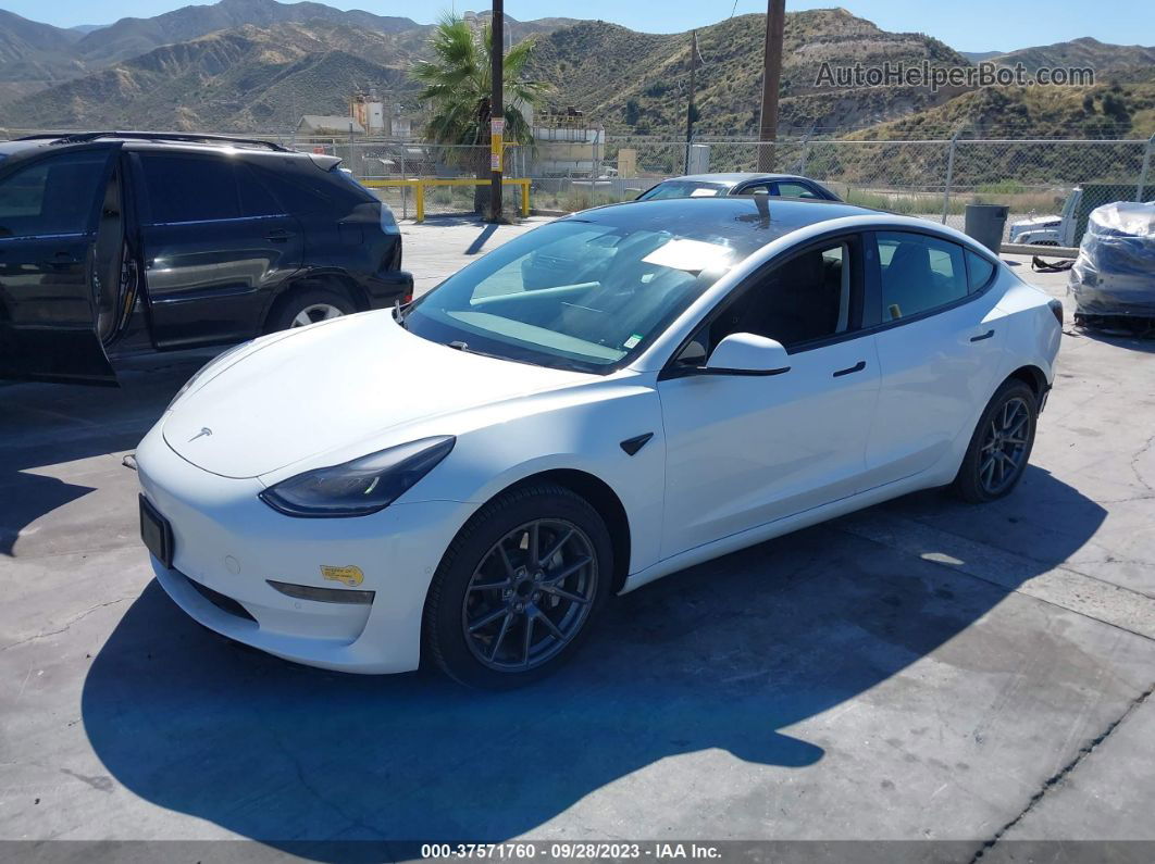 2021 Tesla Model 3 Standard Range Plus White vin: 5YJ3E1EA9MF063577