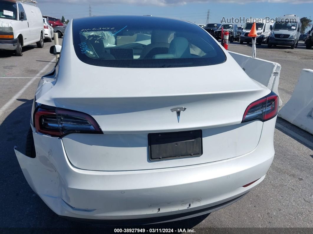 2021 Tesla Model 3 Standard Range Plus Rear-wheel Drive White vin: 5YJ3E1EA9MF071341