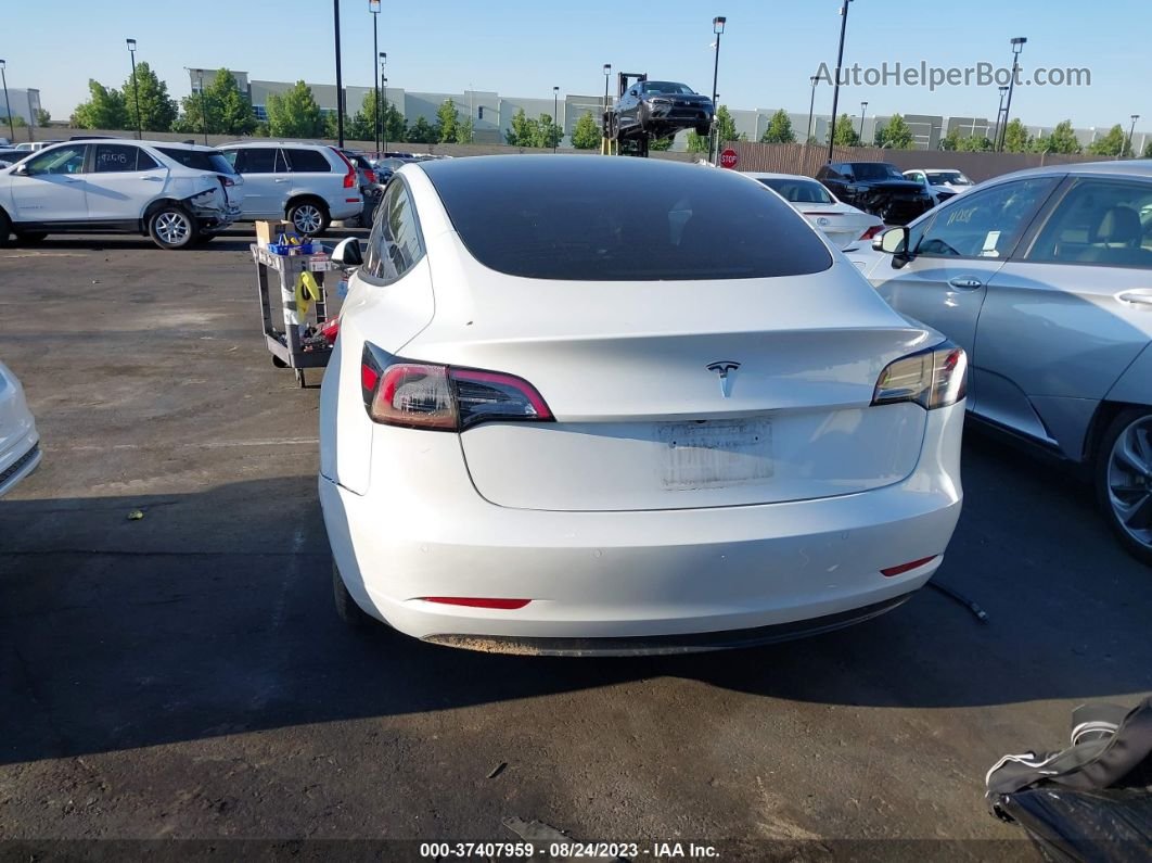 2021 Tesla Model 3 Standard Range Plus White vin: 5YJ3E1EA9MF072067