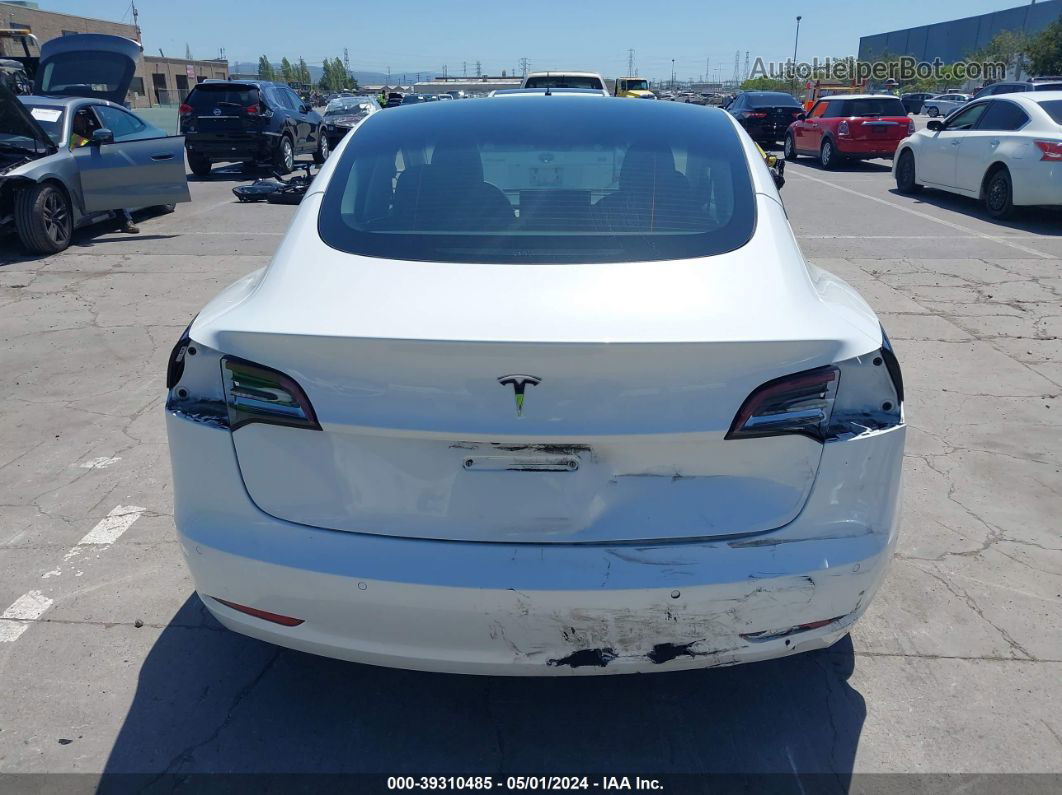 2021 Tesla Model 3 Standard Range Plus Rear-wheel Drive White vin: 5YJ3E1EA9MF074725