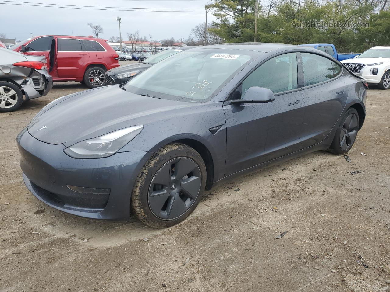 2021 Tesla Model 3  Blue vin: 5YJ3E1EA9MF084686