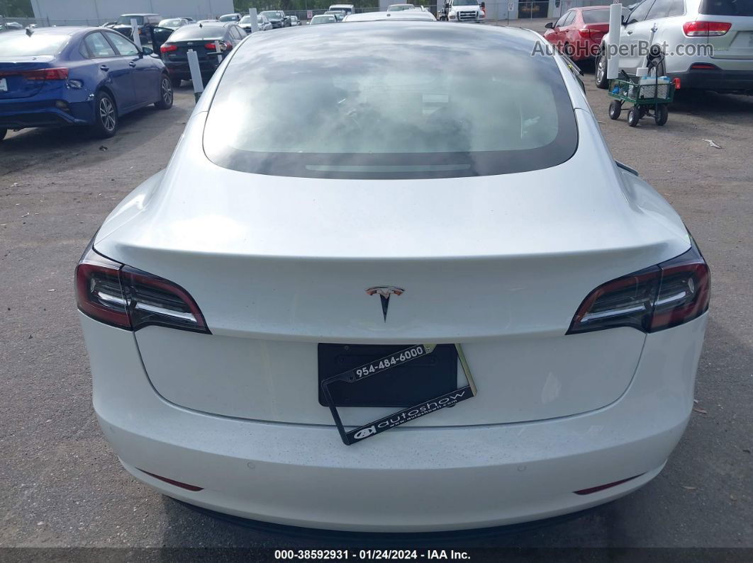 2021 Tesla Model 3 Standard Range Plus Rear-wheel Drive Белый vin: 5YJ3E1EA9MF853672